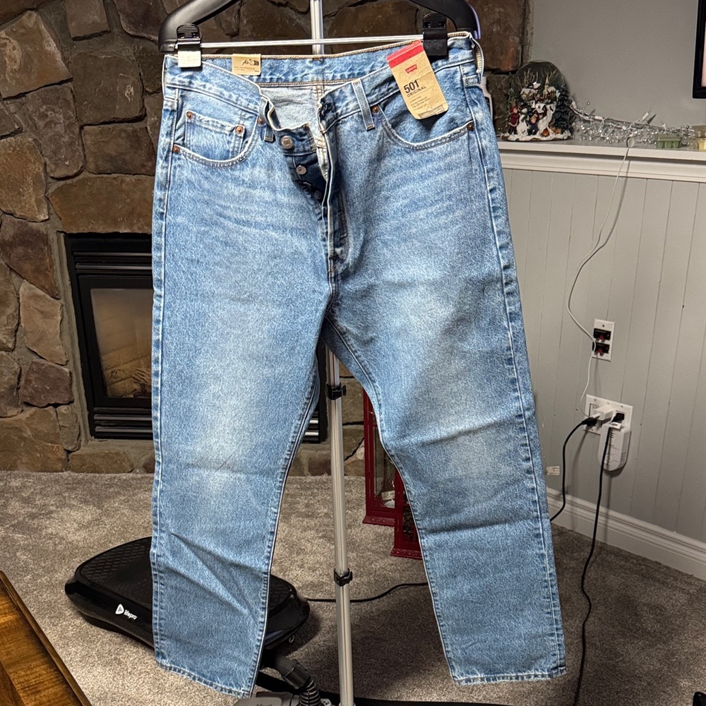 Levi's Light Blue Straight Jeans